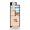 ラモヴェール白壁 1Kの間取り