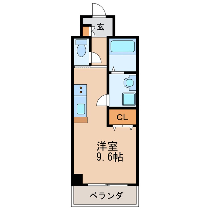 間取図 名古屋市営地下鉄桜通線/車道駅 徒歩2分 2階 築18年