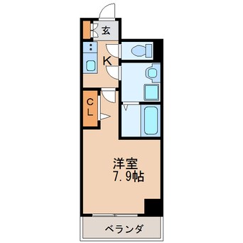 間取図 名古屋市営地下鉄桜通線/高岳駅 徒歩4分 4階 築2年