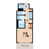 エス キュート 丸の内 1Kの間取り