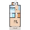 名古屋市営地下鉄名城線/久屋大通駅 徒歩6分 7階 築18年 1Kの間取り