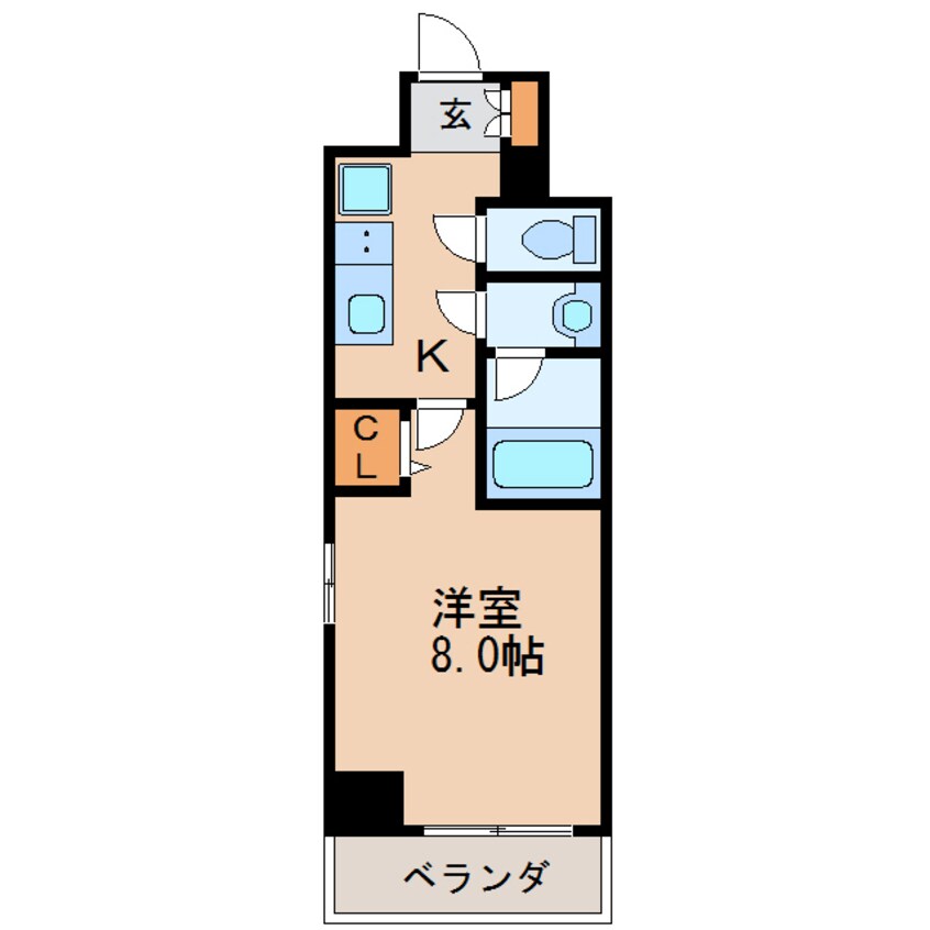 間取図 名古屋市営地下鉄桜通線/丸の内駅 徒歩5分 12階 築2年