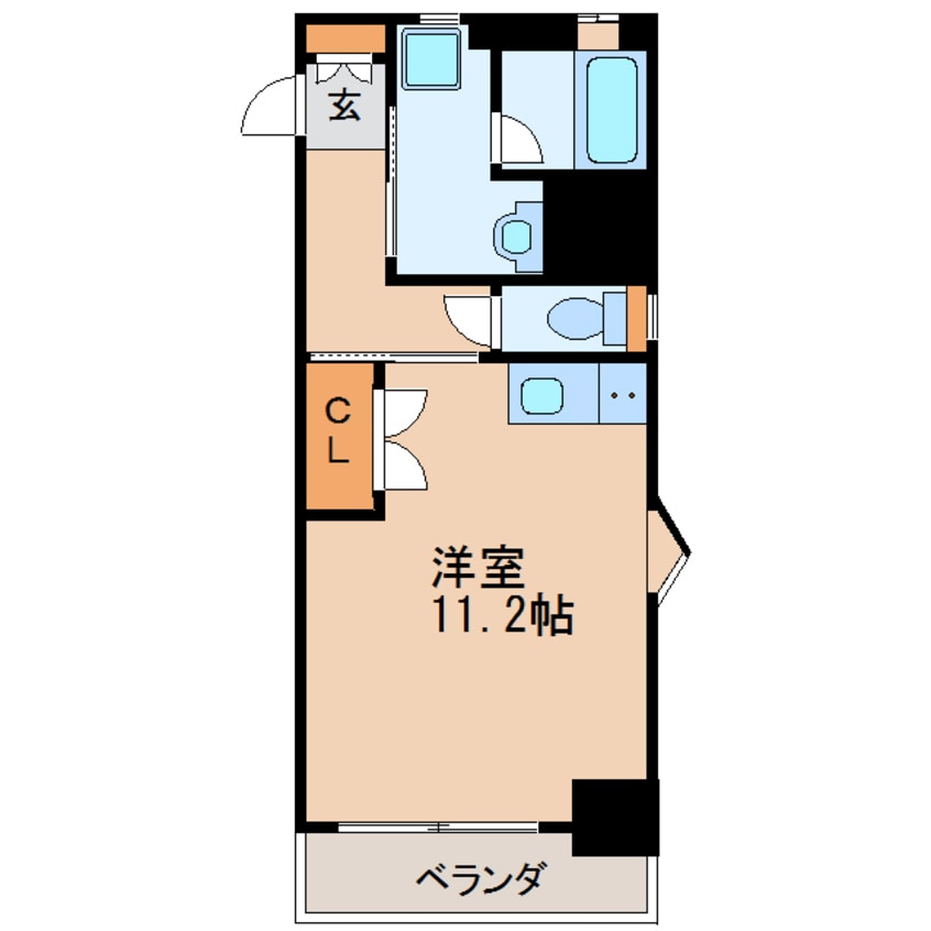間取図 名古屋市営地下鉄名城線/矢場町駅 徒歩5分 4階 築19年