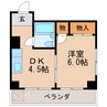 名古屋市営地下鉄名城線/矢場町駅 徒歩6分 3階 築47年 1DKの間取り