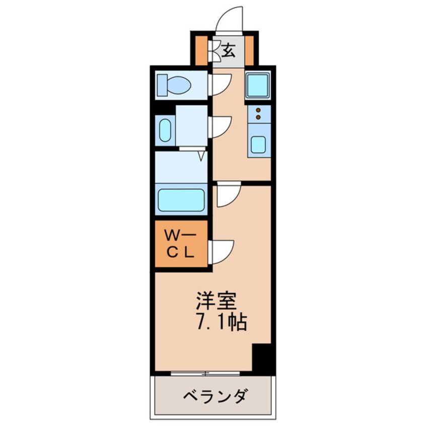 間取図 名古屋市営地下鉄東山線/新栄町駅 徒歩8分 9階 築2年