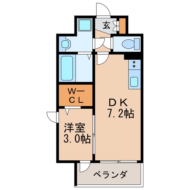 間取り図 名古屋市営地下鉄桜通線/高岳駅 徒歩7分 6階 築2年