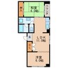 名古屋市営地下鉄東山線/新栄町駅 徒歩6分 3階 築53年 2LDKの間取り
