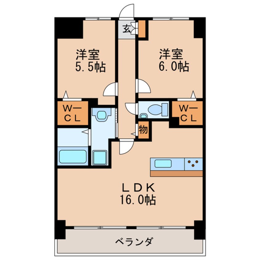 間取図 リアレクト白壁