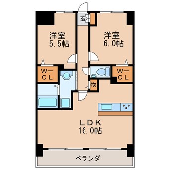 間取図 リアレクト白壁