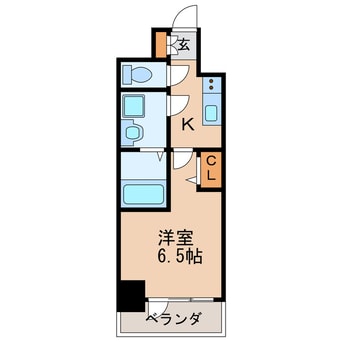 間取図 名古屋市営地下鉄名城線/矢場町駅 徒歩5分 4階 築1年
