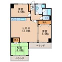 三旺マンション第3新栄の間取図