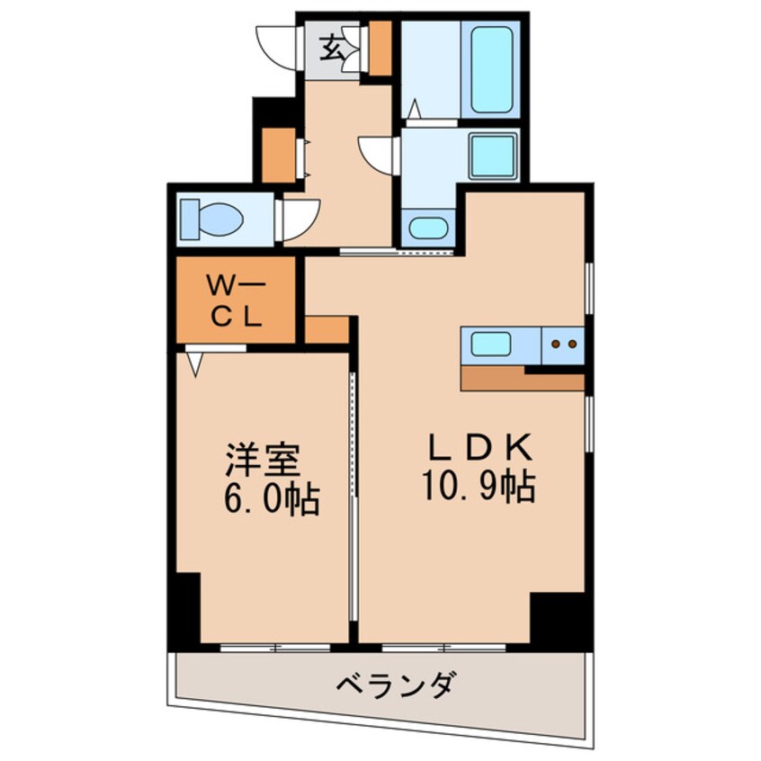 間取図 名古屋市営地下鉄桜通線/高岳駅 徒歩7分 3階 築1年
