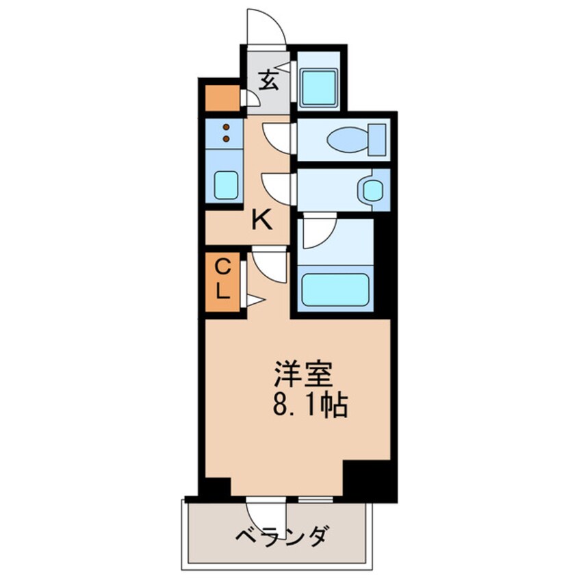 間取図 S-RESIDENCE栄四丁目