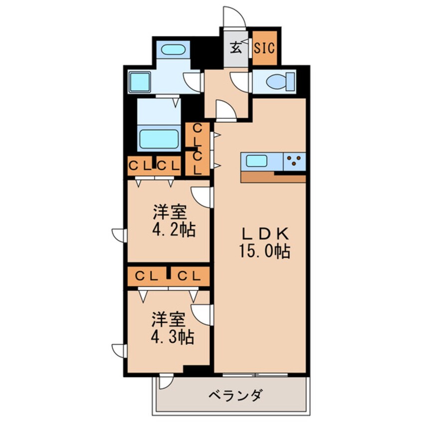 間取図 ザ・シンフォニア新栄