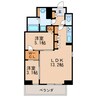 クレストタワー栄 2LDKの間取り