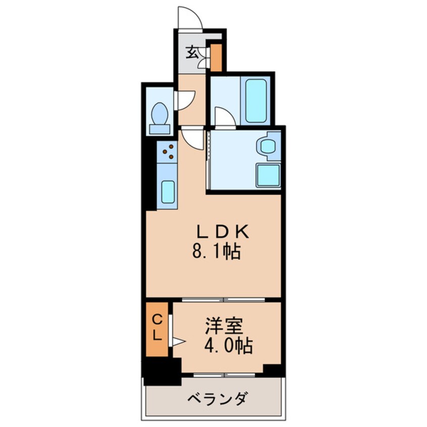 間取図 ラ・プレス新栄