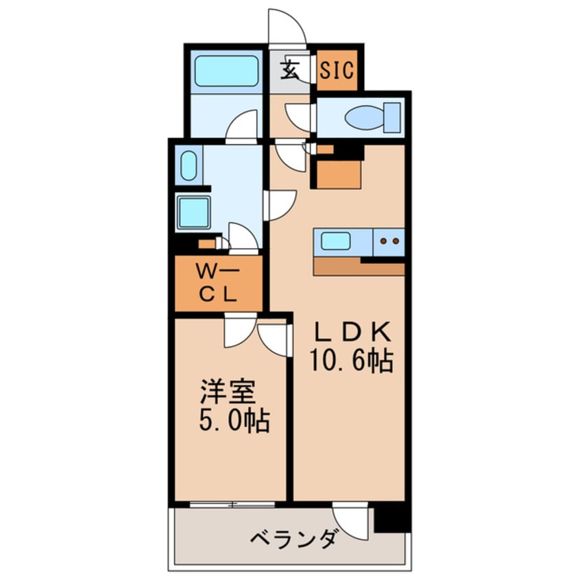 間取図 名古屋市営地下鉄桜通線/高岳駅 徒歩3分 12階 築1年