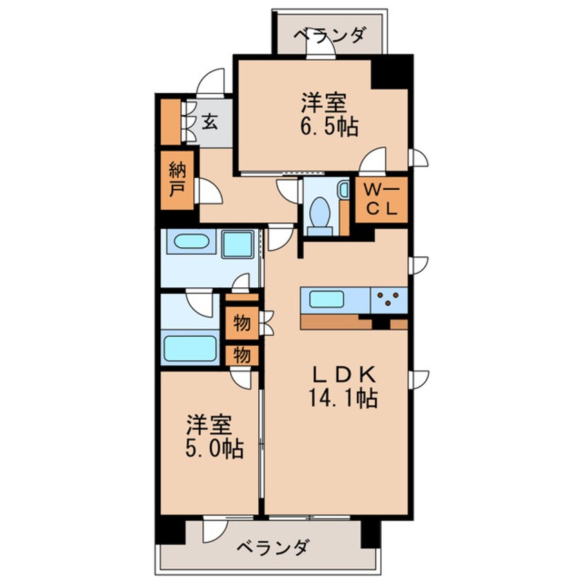 間取図 名古屋市営地下鉄桜通線/高岳駅 徒歩4分 13階 築4年