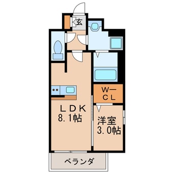 間取図 名古屋市営地下鉄東山線/新栄町駅 徒歩5分 11階 築1年