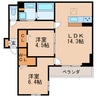 名鉄瀬戸線/尼ケ坂駅 徒歩12分 1階 1年未満 2LDKの間取り