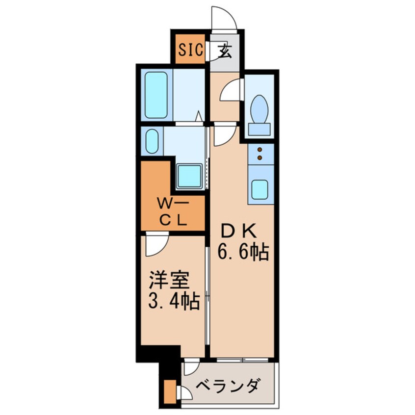 間取図 名古屋市営地下鉄東山線/新栄町駅 徒歩5分 15階 1年未満