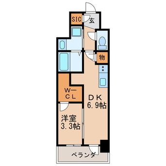 間取図 名古屋市営地下鉄東山線/新栄町駅 徒歩5分 3階 1年未満