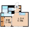 名古屋市営地下鉄桜通線/車道駅 徒歩5分 3階 1年未満 1LDKの間取り