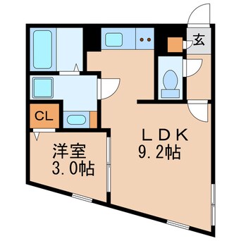間取図 名古屋市営地下鉄桜通線/車道駅 徒歩2分 3階 1年未満
