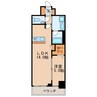 La a Kea 徳川 1LDKの間取り
