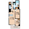 GRAN PASEO名古屋伏見 2LDKの間取り