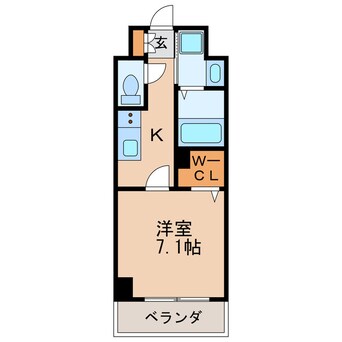 間取図 名古屋市営地下鉄桜通線/車道駅 徒歩8分 4階 1年未満