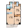 名鉄瀬戸線/清水駅 徒歩5分 2階 1年未満 2LDKの間取り