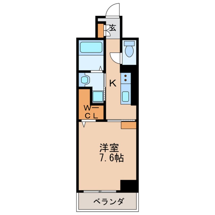間取図 名古屋市営地下鉄東山線/新栄町駅 徒歩10分 2階 1年未満
