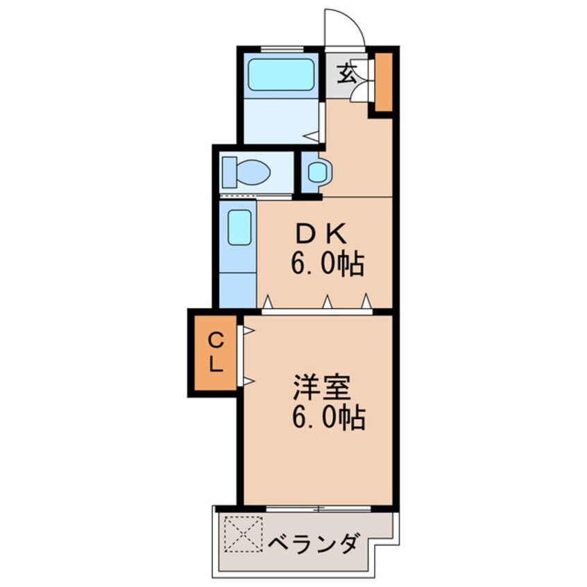 間取図 名古屋市営地下鉄東山線/千種駅 徒歩1分 5階 築46年