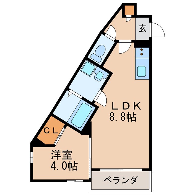 間取り図 名鉄瀬戸線/清水駅 徒歩5分 2階 1年未満