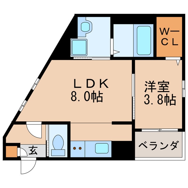 間取り図 名鉄瀬戸線/清水駅 徒歩5分 3階 1年未満