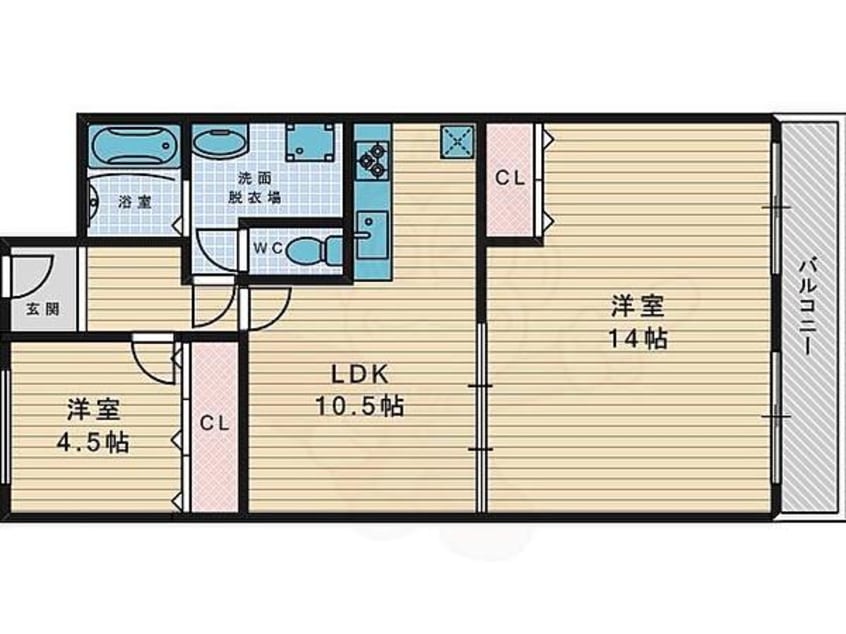 間取図 キンブリッジ学研氷室