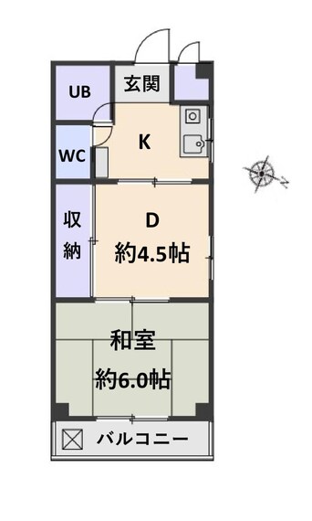 間取図 M’プラザ大住弐番館