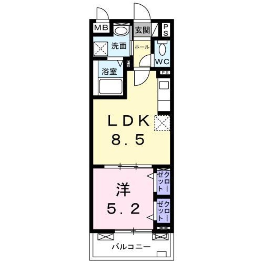 間取図 アティオ　パパ