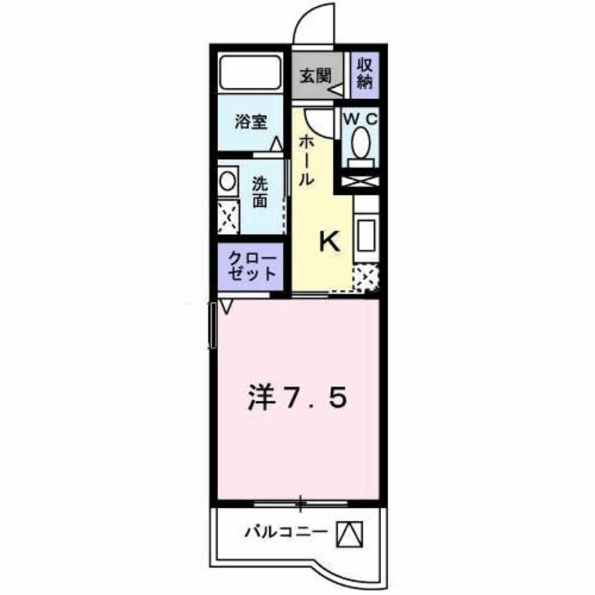 間取図 ランデュール岡本