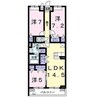 グランドゥール京田辺 3LDKの間取り