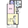 ブローテ 1LDKの間取り