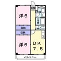 久御山ファーストマンションの間取図