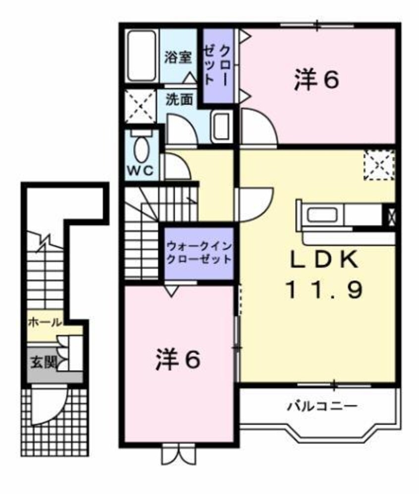 間取図 ボヌール