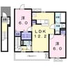アルファコート 2LDKの間取り