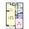 グランディオ 1LDKの間取り