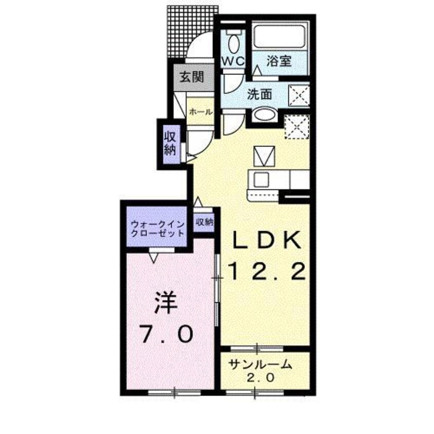 間取図 パインオークVIII