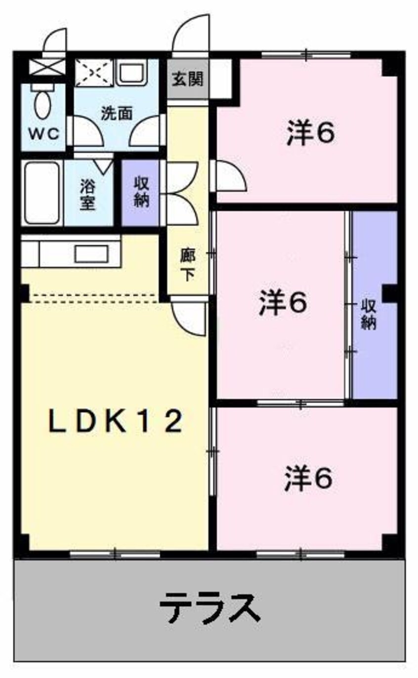 間取図 バンブーパレス