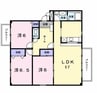 メゾンドバンブーA棟 3LDKの間取り
