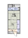 ハイツ新田辺A 2Kの間取り